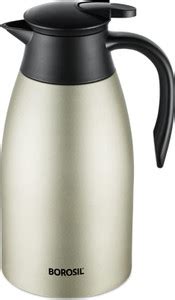 BOROSIL Oyster 2L Double Wall Vacuum Insulated Teapot, 24 Hrs. Hot ...