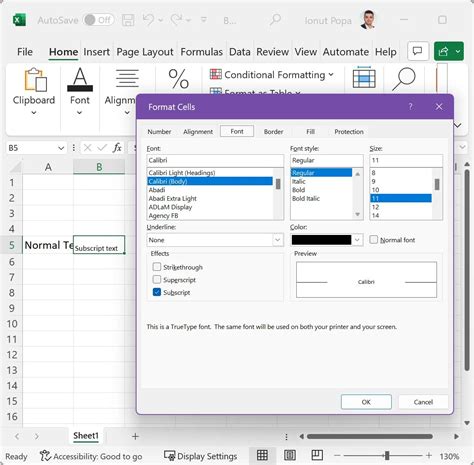 Image result for Keyboard Shortcut for Subscript