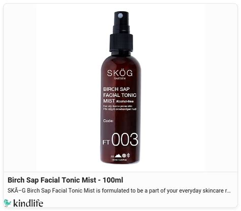 SKOG: Birch Sap Facial Tonic Mist - 100ml
