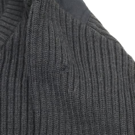 vf imagewear vf imagewear USA製 コマンドセーター 民間品 ニット エルボーパッチ エポレット Vネック ネイビー ...