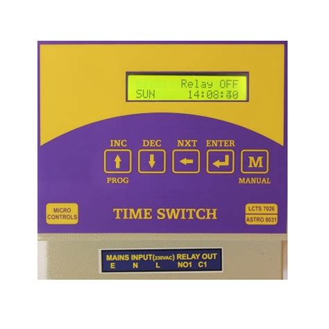 Digital Programming Astro Time Switch ASTRO 8031 Micro Controls | The ...