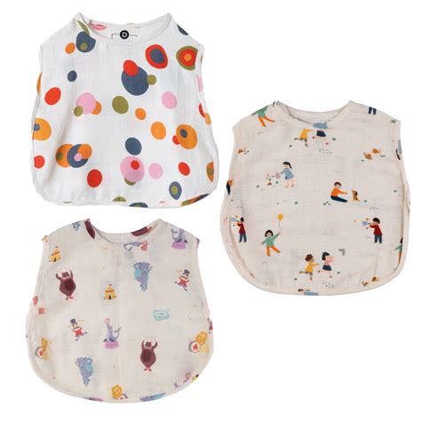 Organic Muslin Jhabla (Set of 3)