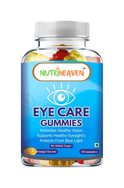 NUTRI HEAVEN Eye Care Gummies for Adult |Orenge Flavour Lutein and ...