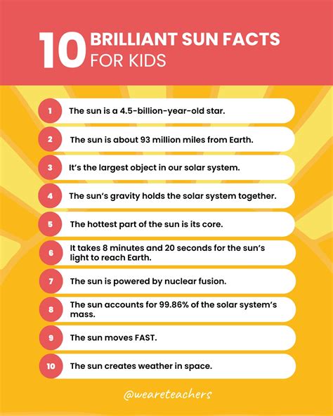 Interesting Facts About The Sun Sun Facts For Kids 7 Sun Worksheets - facts about the sun