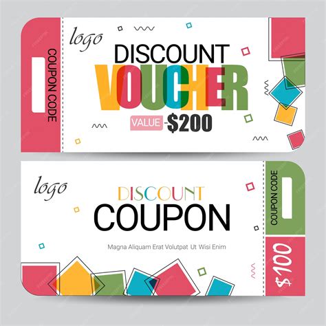 Creative discount voucher, gift card or coupon template layout ...