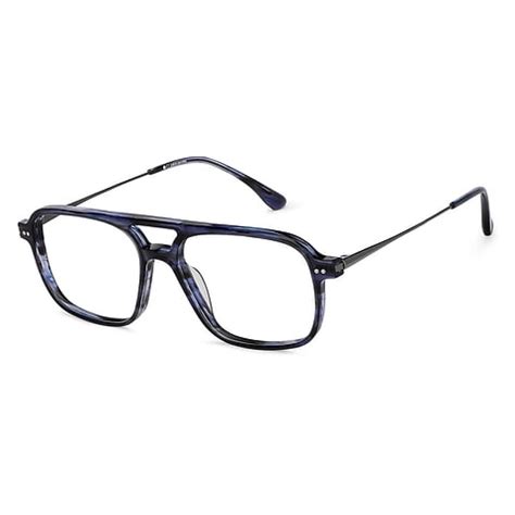 Blue Gunmetal Blue Full Rim Square John Jacobs Rich Acetate JJ E13745 ...