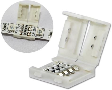 Buy Pack of 5) 10mm PCB Strip-to-Strip Connector Box 4-Conductor For ...