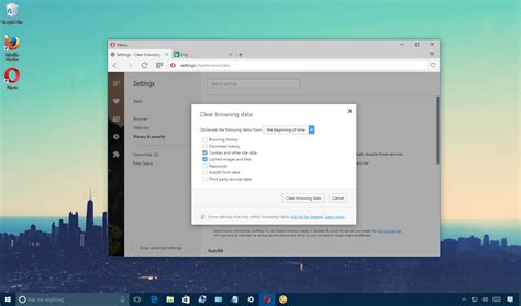 Image result for Clear Browser Cache in Opera