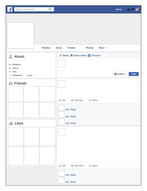 Template For Facebook Profile Picture - Content Calendar Template