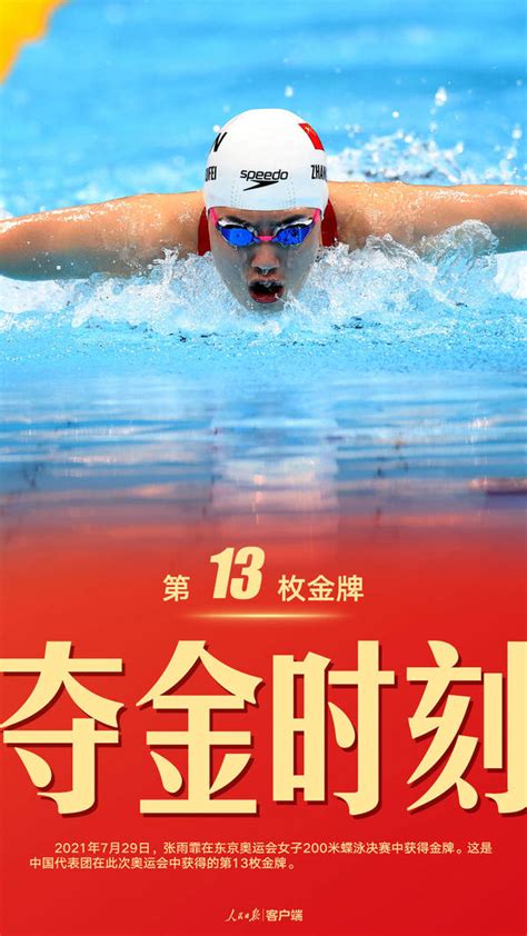 第13金！张雨霏女子200米蝶泳夺冠，刷新奥运纪录-大河网