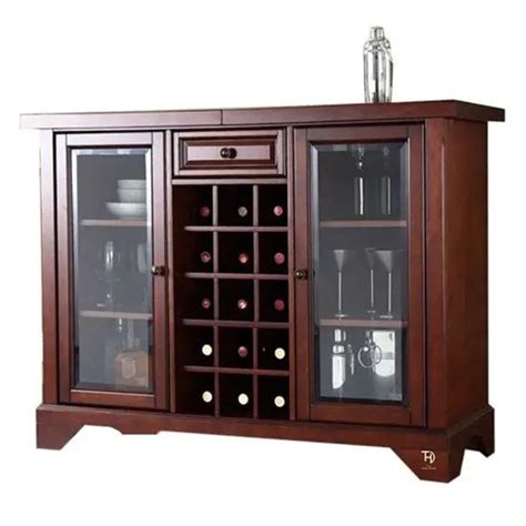 Buy Zambo Bar Cabinet for Bar Furniture | The Home Dekor