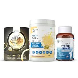 Fytika Shuddh Shilajit Gold and Silver Resin - 20G + Fytika Daily ...