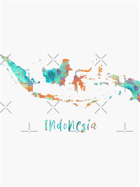 Image result for Indonesia Map Sticker