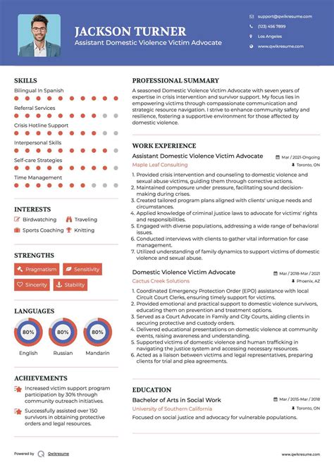 10+ Domestic Violence Victim Advocate Resume Samples & Templates for 2025
