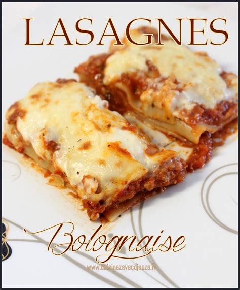 Recette lasagne a la bolognaise italienne   Recettes  