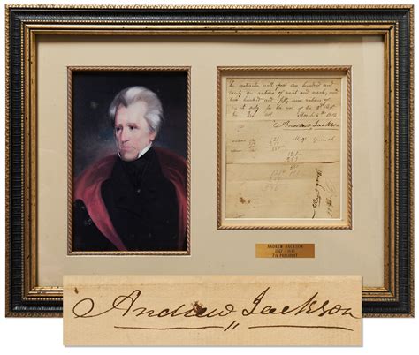 Lot Detail - Andrew Jackson Document Signed from the War of 1812 ...