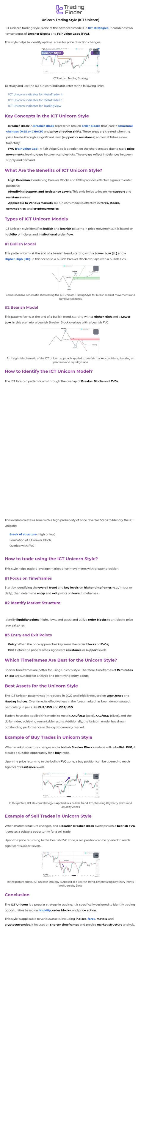 Unicorn Trading Style (ICT) Guide: Strategies & Key Concepts - Studocu