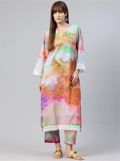 Kashia Printed Kurta Set – Buta Buti