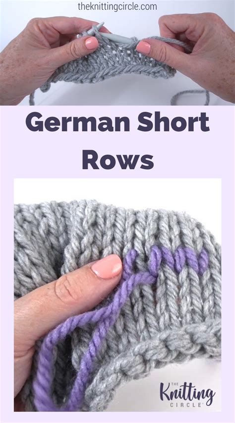 Image result for German Short Rows Tutorial