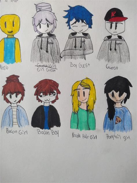 Roblox Noodle Hair Drawing at Fernande Frank blog