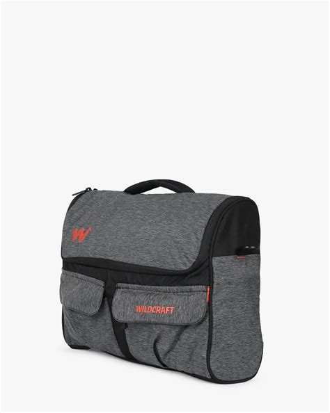 Buy Black Wildcraft Colourblock Messenger Bag with External Pouches | AJIO