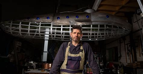 Submarine inventor honoured with sculpture made from recycled plane ...