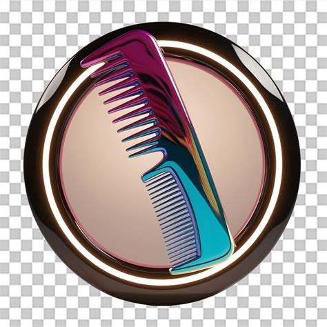 3d isolated render of comb icon psd for grooming and personal ...