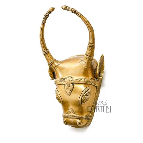 Buy Brass Cow Head Wall Hanging Online – Truly Earthy