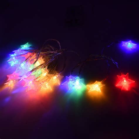 28 LED / Star 3.9 Meter Star Shape Led Light Battery Operated with Fla ...