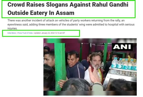 Fact Check: ‘Go Back Rahul Gandhi’ Protest In Manipur? No, Old Video ...