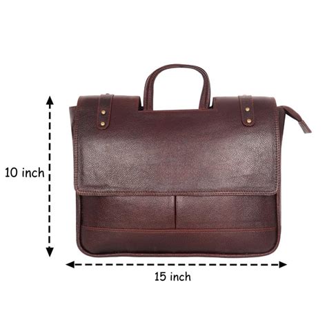 DENION Office Leather laptop bag for Fits 16 to 26 inch Laptop Messeng