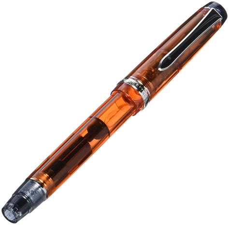 Pilot Fountain Pen Custom Heritage 92, Transparent Orange Body, B-Nib ...