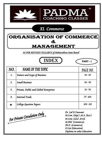 Padma Coaching Classes XI Com. O.C.M. Written By Lal Tanwani eBook ...