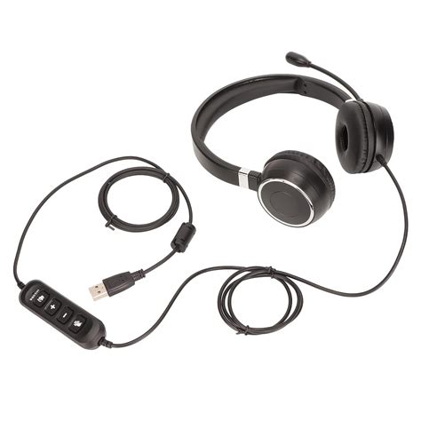 Telephone Headset, Ergonomic Design Customer Service Headphones Black ...