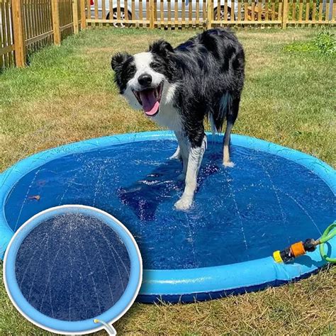 Dmqwhtj Fido Splash Pool, Splash Pad Dog Pool, Fido Faves India | Ubuy