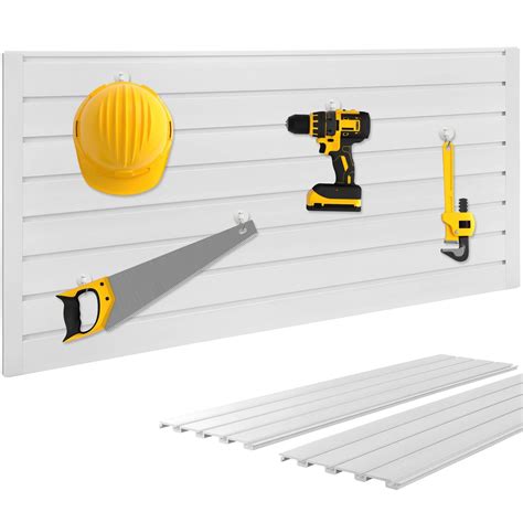 Geetery Garage Wall Organizer Garage Slatwall Panel Heavy Duty Wall ...