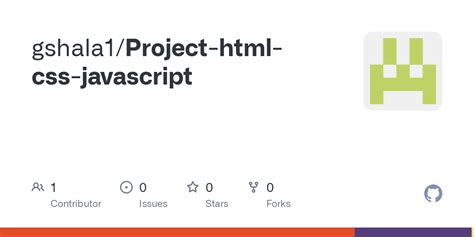 Image result for HTML CSS JavaScript Project GitHub