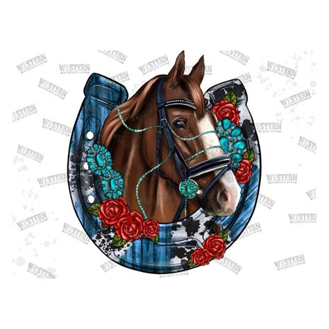 Wester Horse with Horseshoe Png, Western Design Png, Horse P - Inspire ...