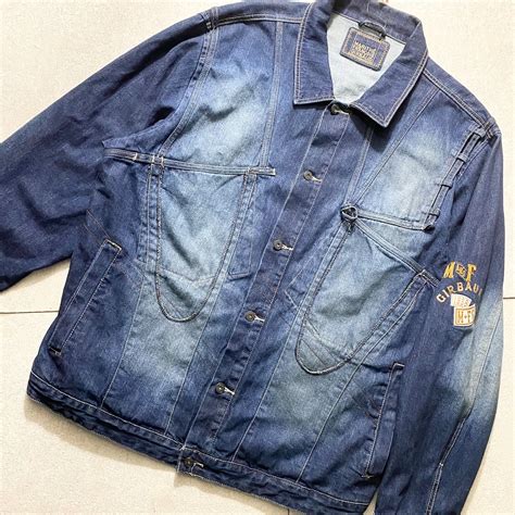 MARITHE FRANCOIS GIRBAUD logo embroidery denim jacket | NOIR ONLINE