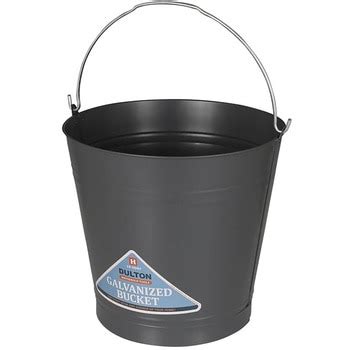 H19-0047-12GY GALVANIZED BUCKET (ガルバナイズドバケツ) ダルトン 丸 - 【通販モノタロウ】