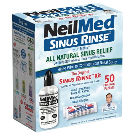 Buy NeilMed Sinus Rinse - A Complete Sinus Nasal Rinse Kit, 50 count ...