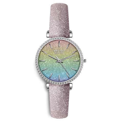 BRUNO MILANO Fashion Forward Diamond Studded Bezel Analogue Watch with ...