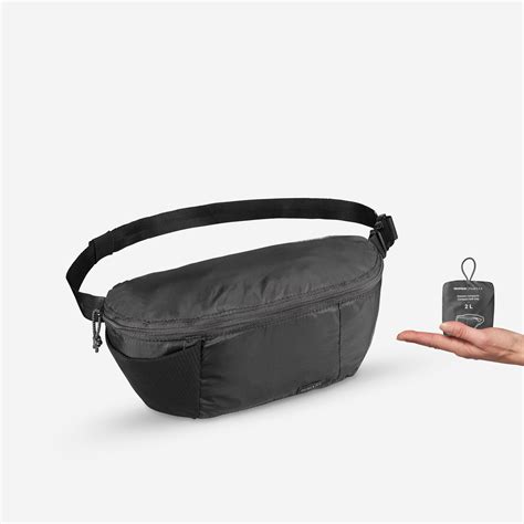 Buy Compact Travel Trekking Bum Bag Travel 2 L Black Online | Decathlon