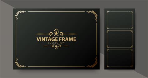Best 34+ Free Golden Luxury Frame Vector Graphics
