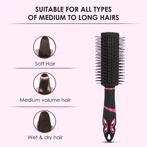 Royal round Hair Brush | Nylon Bristles | Shop From AGARO – Agaro