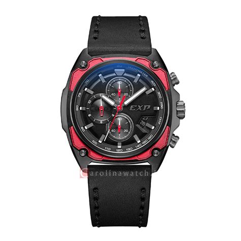 Jam Tangan Expedition EXP Chronograph EX 6835 MCLEPBARE Men Black Dial ...