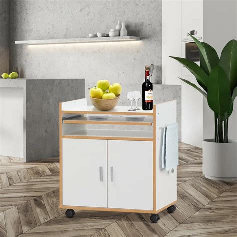 Kitchen Trolley: 24'' Kitchen Cart with Locking Wheels – Studio GKW