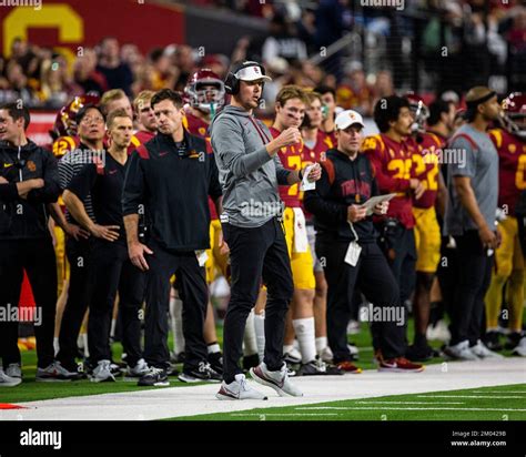 Allegiant Stadium. 02nd Dec, 2022. NV U.S.A. USC head coach Lincoln ...