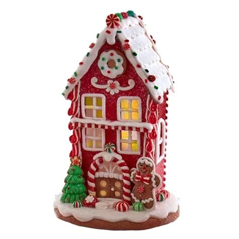 Light Up Gingerbread House - Gingerbread Boy - 8.5 Inch | Christmas ...