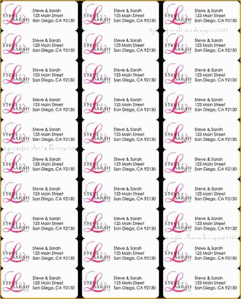 Free Christmas Return Address Label Templates 30 Per Sheet Of 4 ...